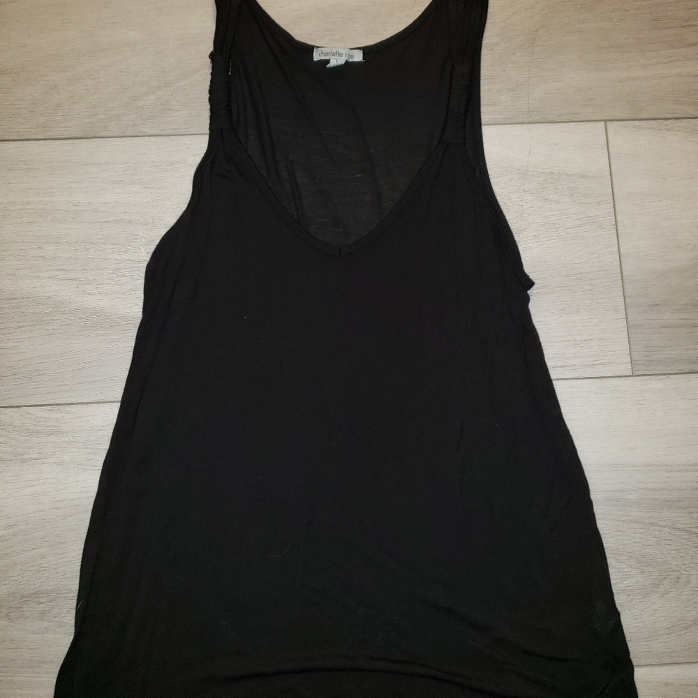 Charlotte Russe Large Black Tank